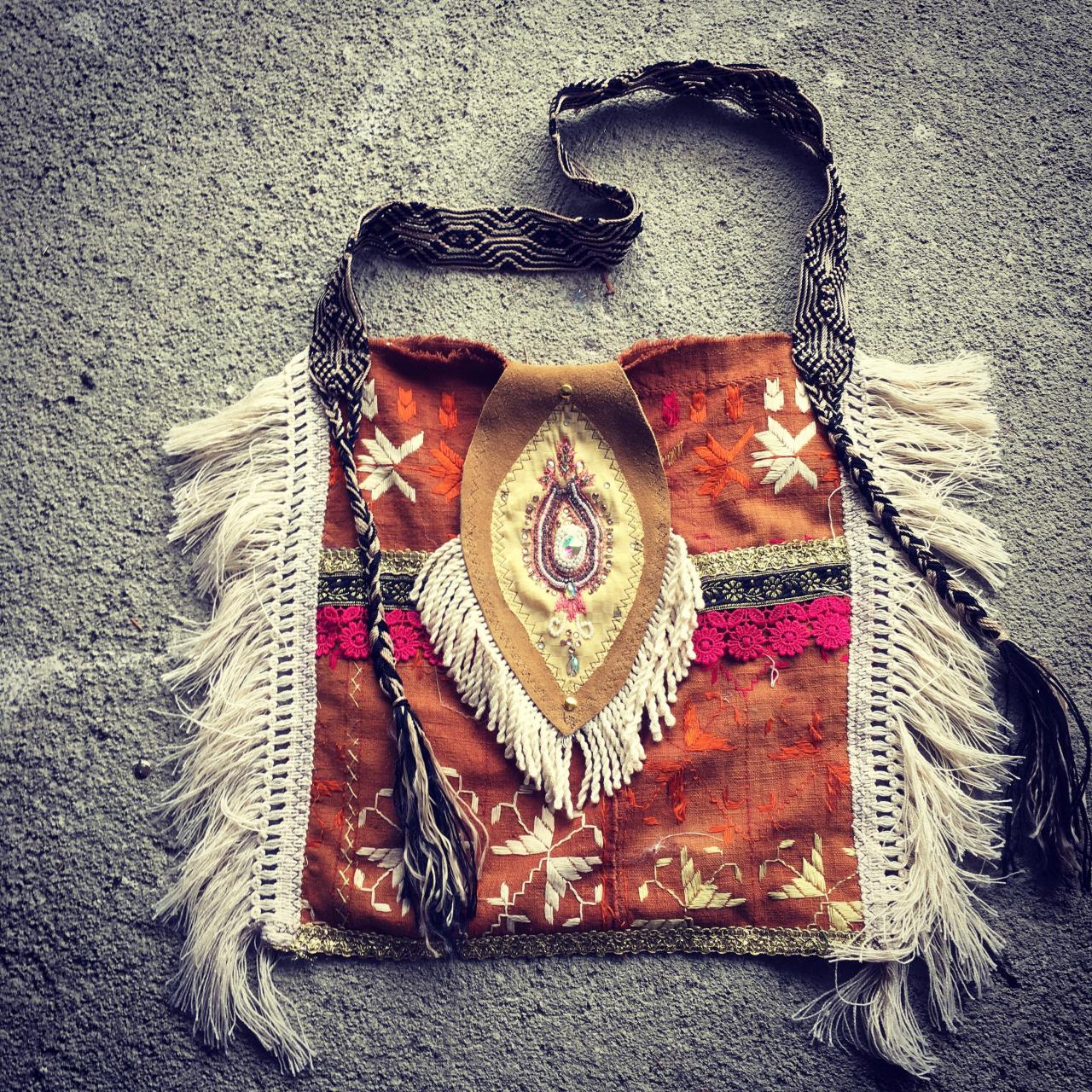 Sea Gypsy || Boho Tote || Large || Upcycled Textiles || Handmade || One Of A Kind || Gypsy || Hippie || Beautiful || Original || Unique Bag